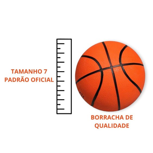 Bola De Basquete Basketball Tamanho Padrão Ótima Qualidade