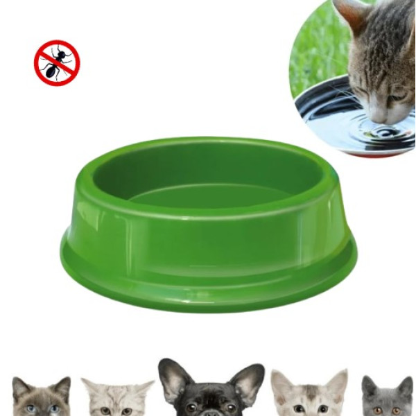 Comedouro Para Gatos 200ml Anti Formiga - Verde