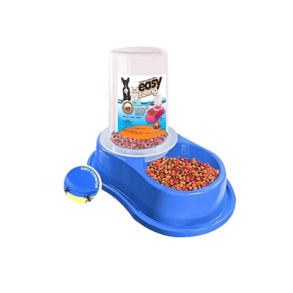 Bebedouro Automático Para Cães E Gatos Antiformiga - AZUL