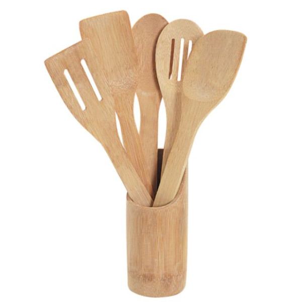 Conjunto de 6 Peças de Utensílios em Bambu – B...