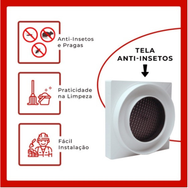 Ralo 10x10 Oculto Seca Piso/porcelanato Inteligente Branco