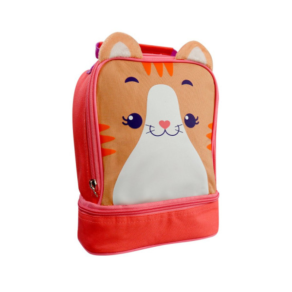 Mochila Lancheira Térmica Infantil com Alça - Gato