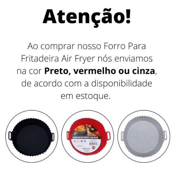 Forro Pra Fritadeira Forma Silicone Air Fryer