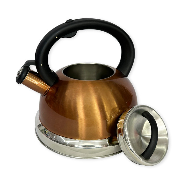 Chaleira Inox  Com Apito Crown Gold 3 Litros