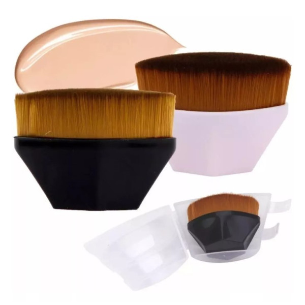 Pincel Mágico Hexagonal Base Maquiagem Tiktok Flawless Brush