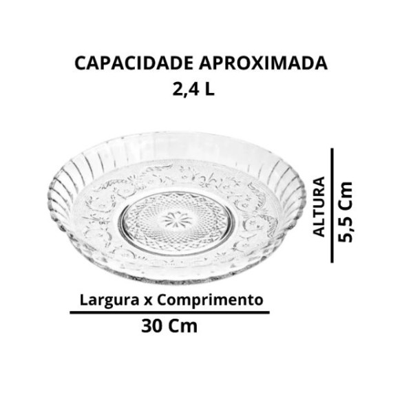 Prato de Bolo em Vidro – Elegância e Versatilidade para Sua Mesa