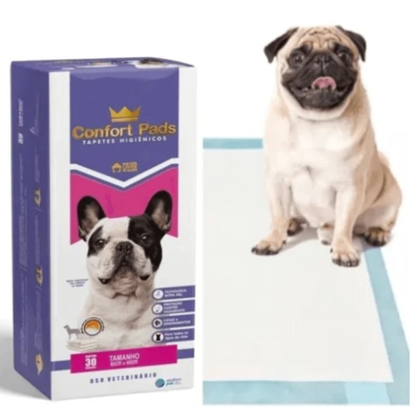 Tapete Higiênico Para Cachorro 80x60cm Confort Pads 