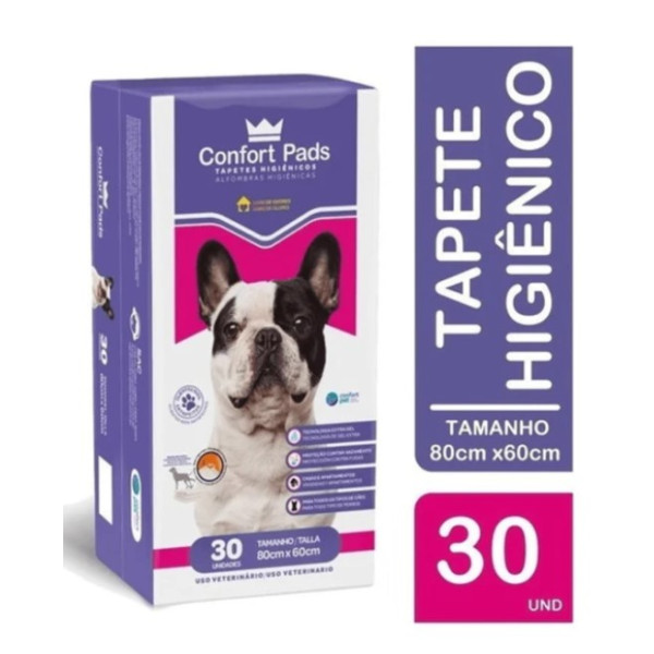 Tapete Higiênico Para Cachorro 80x60cm Confort Pa...